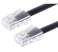 1aTTack.de 1 x 10 m Telephone Cable RJ45 (8P8C) Plug Western Plug to RJ45 (8P8C) Plug 8-Core Flat Cable for ISDN Telephone Systems and Telephones