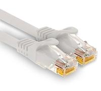 1aTTack.de - 1 x 15m Cat7 network cable, Cat.7 Ethernet, Lan & Cat 7 patch cable for maximum internet speed & connects all devices with RJ 45 socket white
