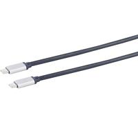 1aTTack.de 1 x 2 m USB-C Connection Cable 2.0 2 m Gold-Plated Contacts Textile Sheath Blue