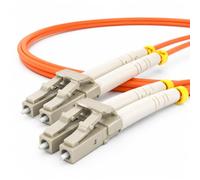 1aTTack.de 1 x OM2 fibre patch cable 10m LC/UPC-LC/UPC duplex orange