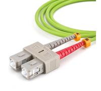 1aTTack.de 1 x OM5 fibre patch cable 0.5m SC/UPC-SC/UPC duplex lime green