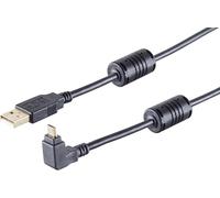 1aTTack.de 1 x USB-A Angle Cable, Micro-B, 2.0, 90° Top, 1 m - With this standard USB cable, you can connect your smartphone to your PC for example