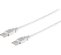 1aTTack.de 1 x USB-A Connection Cable, 2.0, Grey, 5 m - With this standard USB cable, you can connect an external hard drive to your PC for example