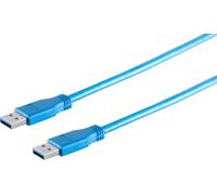 1aTTack.de 1 x USB-A Connection Cable, 3.0, Blue, 5 m - With this standard USB cable, you can connect an external hard drive to your PC for example