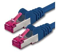 1aTTack.de 10m - blue - 1 piece - network cable CAT6a (10Gb/s) S-FTP CAT 6a Lankacable - GHMT certified PIMF 500 MHz Cat5 Cat5e Cat6 Cat6a Cat7 for switch, router, modem, Internet