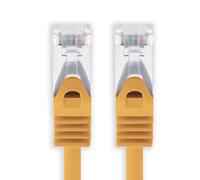 1aTTack.de 10m - orange - 1 piece Cat7 network cable SFTP patch cable Lankabel raw cable 10GB/s - 500 MHz assembled with 2 RJ45 plugs Cat 6a
