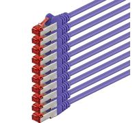 1aTTack.de 10x 1m - Cat 6 network cable patch cable Cat6 RJ45 SFTP - purple