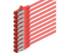 1aTTack.de 10x 3 meters - Cat 6 network cable patch cable Cat6 RJ45 SFTP - red