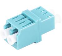 1aTTack.de 10x LWL Keystone Connector OM3 (UPC or PC) LC Duplex Female to LC Duplex Female Multimode Aqua