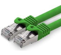 1aTTack.de 15m - green - 1 piece CAT.7 network cable patch cable SFTP PIMF LSZH Gigabit Lan cable 10Gb s cat7 raw cable with RJ45 connector Cat6a compatible with CAT5 CAT6 cat7 cat8