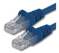 1aTTack.de 1m - blue - 1 piece - CAT.6 CAT6 Ethernet LAN network cable 1000 Mbit/s patch cable