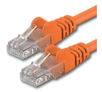 1aTTack.de 1m - orange - 1 piece - CAT.6 CAT6 Ethernet LAN network cable 1000 Mbit/s patch cable
