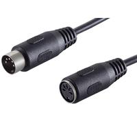 1aTTack.de 1x 1.5m DIN extension 5-pin plug socket audio cable perfect for HiFi musical instruments studio equipment
