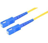 1aTTack.de 1x 10m OS2 LWL SX SIMPLEX patch cable G.652.D SC/UPC - SC/UPC SM SINGLE MODE - 9/125 µm LSZH yellow