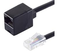 1aTTack.de 1x 15m Western Plug 8/8 to Western Coupling 8/8 RJ45 Telephone Extension Cable Gold-Plated Crimped Contacts