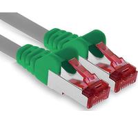 1aTTack.de - 1x 1m CAT6 patch cable S/FTP PIMF shielding CAT.6 RJ45 network cable Ethernet cable DSL LAN router switch modem patch panel - crossover - 1 piece