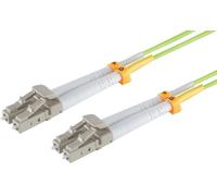 1aTTack.de 1x 1m OM5 LWL DX DUPLEX LC/UPC Patch Cable - LC/UPC MM MULTIMODE - 50/125 µm LSZH Lime Green