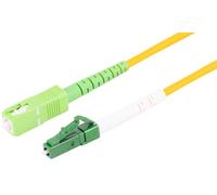 1aTTack.de 1x 1m OS2 LWL SX SIMPLEX patch cable G.652.D LC/APC - SC/APC SM SINGLE MODE - 9/125 µm LSZH Yellow