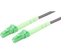 1aTTack.de 1x 20 m OS2 Fibre Optic SX Simplex Patch Cable G.652.D LC/APC - LC/APC SM Single Mode - 9/125 µm ARMORED/LSZH Grey