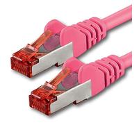 1aTTack.de 1x 2m - Cat 6 network cable patch cable Cat6 RJ45 SFTP - magenta