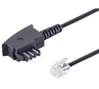 1aTTack.de 1x 3.0m - TAE-F plug to Western plug 6/4 telephone connection cable RJ11 for import telephones