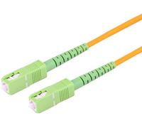 1aTTack.de 1x 5 m OS2 Fibre Optic SX Simplex Patch Cable G.652.D SC/APC - SC/APC SM Single Mode - 9/125 µm LSZH Yellow