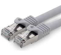 1aTTack.de 20m - gray - 1 piece CAT.7 network cable patch cable SFTP PIMF LSZH Gigabit Lan cable 10Gb s cat7 raw cable with RJ45 connector Cat6a compatible with CAT5 CAT6 cat7 cat8