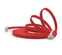 1aTTack.de 2m - Red Cat.6 Ultra Flat Gigabit LAN (RJ45) Slim Micro Network Cable