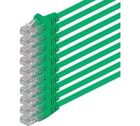 3.0m - green - 10 pieces - (PACK) - CAT.6 CAT6 Ethernet LAN network cable 1000 Mbit/s patch cable