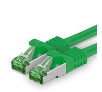 1aTTack.de 3 M Cat.7 Network Cable 1 Piece Cat7 Patch Cable Lan Cable Ethernet RJ45 10 Gbit/s (All Internet Speeds) Green 3 Meters