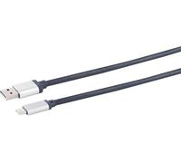 1aTTack.de 3 x 1.5 m USB-A Adapter Cable, USB-C, 2.0, 1.5 m Gold-Plated Contacts Textile Sheath Blue