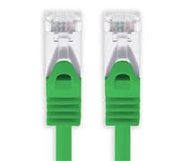 1aTTack.de 30m - green - 1 piece Cat7 network cable SFTP patch cable Lankabel raw cable 10GB/s - 500 MHz assembled with 2 RJ45 plugs Cat 6a