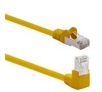 1aTTack.de 366158 Cat.6 network cable angle 90 degrees 1m - yellow - 1 piece - Cat6 patch cable (SFTP PIMF) 1000Mbit/s Rj 45 connector - 1 x 1m meter yellow