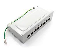 1aTTack.de 367451 Patch panel CAT5e 8 port white distribution panel LS connection technology network distribution - RJ45 - TIA 568 A/B - white