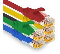 1aTTack.de - 5 X 1.5m Cat7 Ethernet cable 10 Gb/s Lan Network Switch Color 1