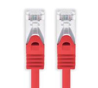 1aTTack.de 5m - red - 1 piece CAT.7 network cable Sftp (raw cable) patch cable (SET) 10000Mbit/s - 500 MHz assembled with 2 RJ45 plugs Cat6a