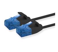 1aTTack.de 660356 Cat6 Cat.6 Cable Cat Network Cable 7.5m - Patch Cable Slim Cable (Small Diameter - Very Flexible) 1000 Mbit/s - 1 Piece - Black