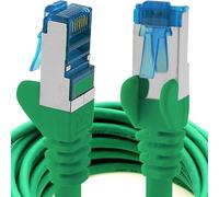 1aTTack.de 7.5m - CAT6a - network cable green - 1 piece CAT 6 A patch cable 10000 Mbit s SFTP PIMF 500 MHz compatible with CAT5 CAT6 CAT7 DSL Internet Switch Router