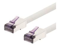 1aTTack.de - 7.5m - CAT6a Superflex Ethernet Gigabit LAN network cable RJ45 CAT6 A patch cable 10000 Mbit s SFTP PIMF 500 MHz compatible with CAT6 CAT5 - white - 1 piece