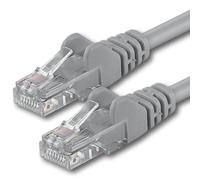 1aTTack.de 7.5m - gray - 1 piece - CAT.6 CAT6 Ethernet LAN network cable 1000 Mbit/s patch cable