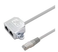 1aTTack.de Cat. 5e patch cable adapter network cable splitter telephone/Ethernet 0 1 m 1 piece