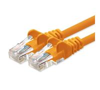1aTTack.de Cat5e UTP LAN Network Cable 1x 50m RJ45 Ethernet orange | Cat5e UTP patch cable, 2 RJ45 plugs, LAN cable for router, switch, modem, PC, Ethernet network cable