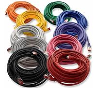 1aTTack.de Cat6 network cable 10x 1m CAT6 - shielding SFTP - CAT.6 RJ45 patch cable Ethernet cable DSL LAN router switch modem patch panel - 10 colors