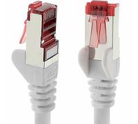 1aTTack.de Cat6 network cable 1x 10m CAT6 - shielding SFTP - CAT.6 RJ45 patch cable Ethernet cable DSL LAN router switch modem patch panel - white - 1 piece