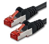 1aTTack.de Cat6 SFTP LAN Network Cable 1x 30m RJ45 Ethernet black | Cat6 S/FTP PIMF, double shielded, 250 MHz, halogen-free, up to 1 Gbit/s; RJ45 for router, switch, modem, PC and patch panel