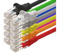 1aTTack.de Network cable Cat 6 10 colors - 0.5m - (set) - CAT6 Ethernet cable Lankabel 1000 Mbits patch cable