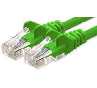 1aTTack.de Network cable Cat.6 - green - 1x - 0.25m - CAT6 Ethernet cable Lanka cable 1000 Mbits patch cable