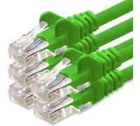 1aTTack.de Network cable Cat.6 - green - 5X - 0.5m - (set) - CAT6 Ethernet cable Lanka cable 1000 Mbits patch cable