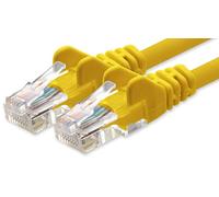 1aTTack.de Network cable Cat.6 - yellow - 1x - 15m - CAT6 Ethernet cable Lanka cable 1000 Mbits patch cable