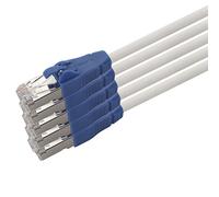 1aTTack.de Patch cable CAT 6a easy pull white - 5 pieces - 1m